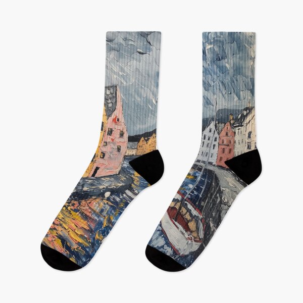 Item preview, Ålesund | Painting in the style of Vincent van Gogh designed and sold by ComicsFactory.