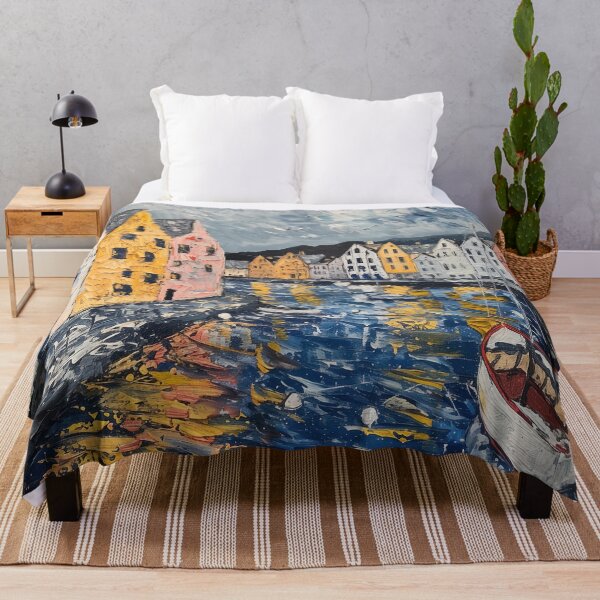 Item preview, Ålesund | Painting in the style of Vincent van Gogh designed and sold by ComicsFactory.