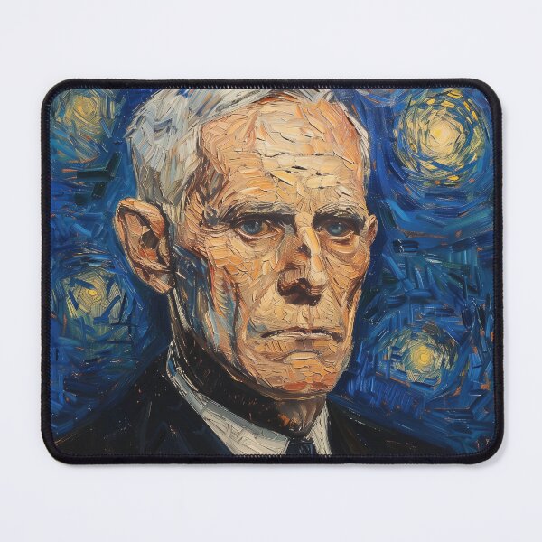 Item preview, Alexander Fleming, scientist | Painting in the style of Vincent van Gogh designed and sold by ComicsFactory.