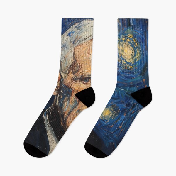 Item preview, Alexander Fleming, scientist | Painting in the style of Vincent van Gogh designed and sold by ComicsFactory.