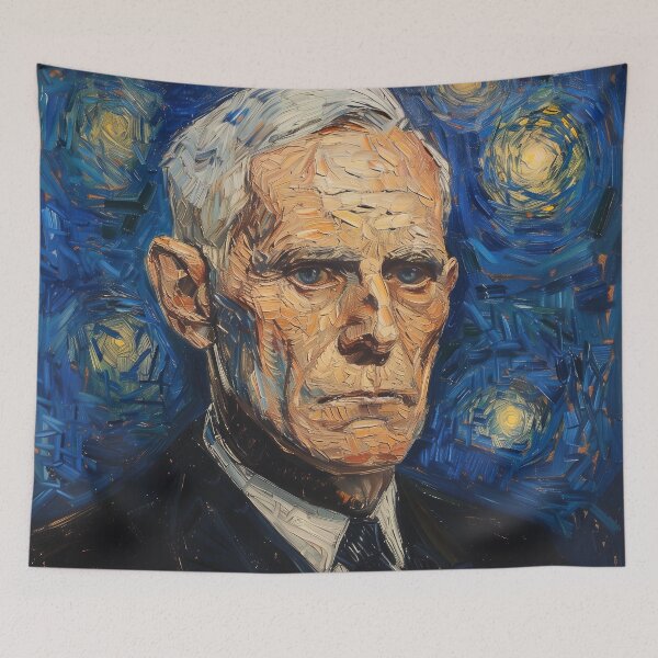 Item preview, Alexander Fleming, scientist | Painting in the style of Vincent van Gogh designed and sold by ComicsFactory.