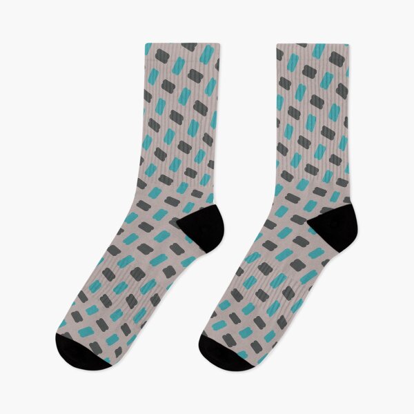 Item preview, Grey & Teal Strip Line Confetti Dashes Enduring Stencils designed and sold by Alchemy-A-La-G.