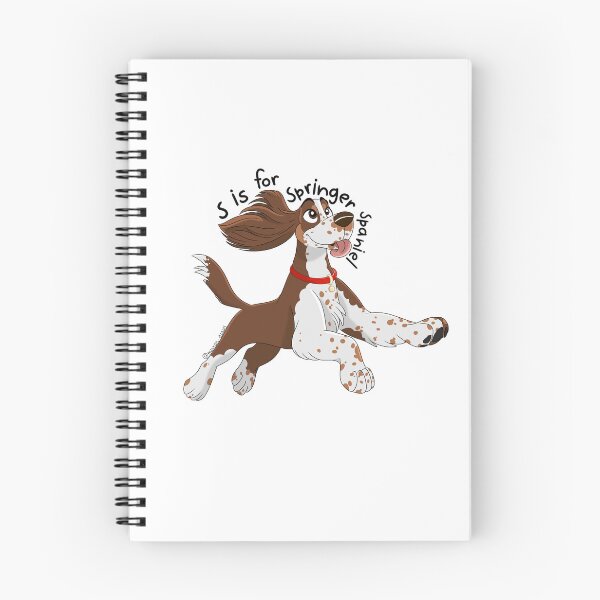 Item preview, S is for Springer Spaniel (Liver, White & Tan)  designed and sold by mrixondraws.