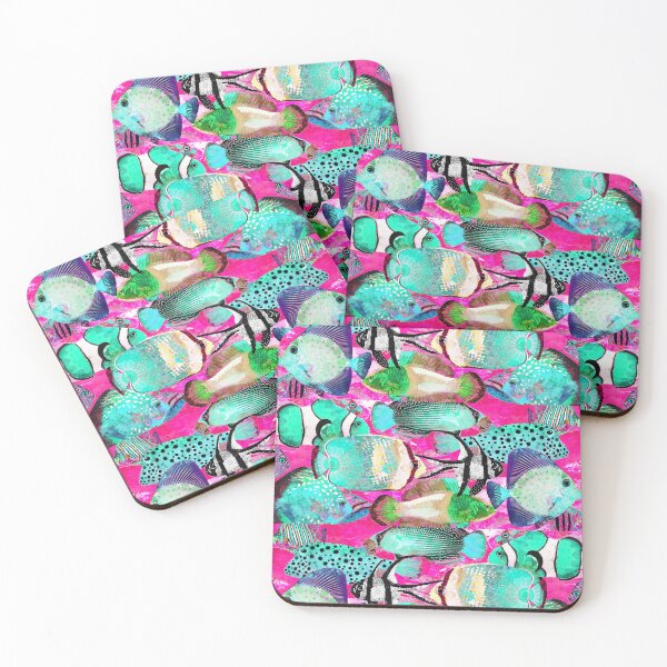 Item preview, Colorful Tropical Fish Party 2 Beach Art designed and sold by Sharon Cummings Art.