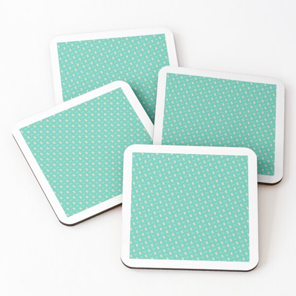 Item preview, Peach & Blue Strip Line Confetti Dashes Enduring Stencils designed and sold by Alchemy-A-La-G.