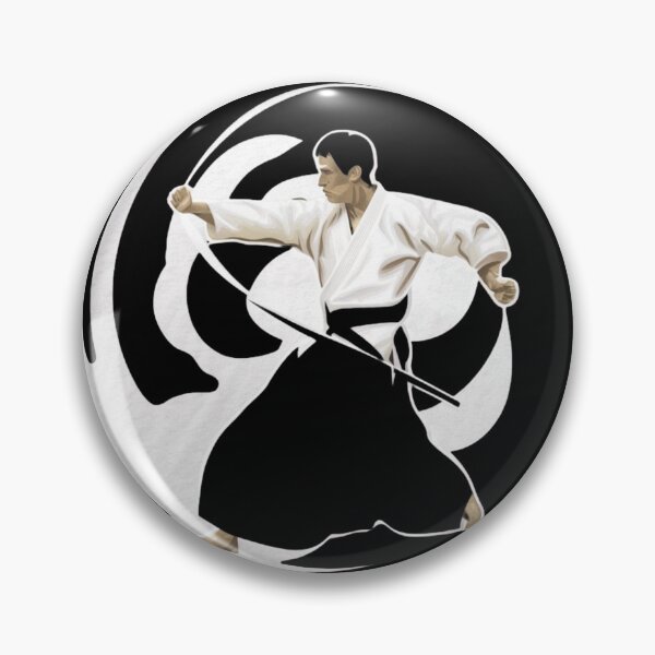 Item preview, Aikido coach Master White Minimalistic Warrior  designed and sold by Martial-Art-23.