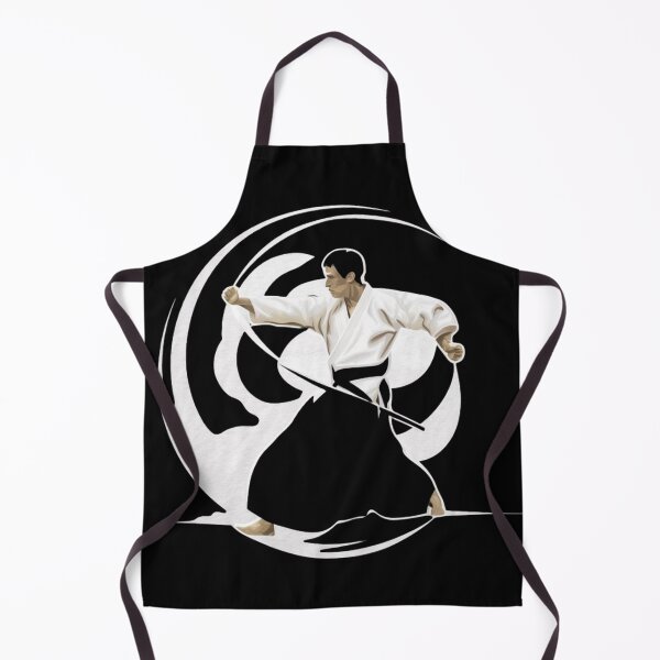 Item preview, Aikido coach Master White Minimalistic Warrior designed and sold by Martial-Art-23.