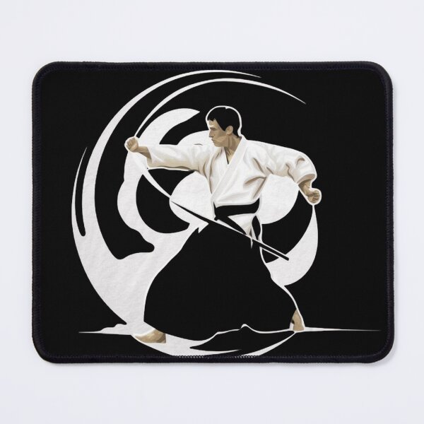 Item preview, Aikido coach Master White Minimalistic Warrior  designed and sold by Martial-Art-23.