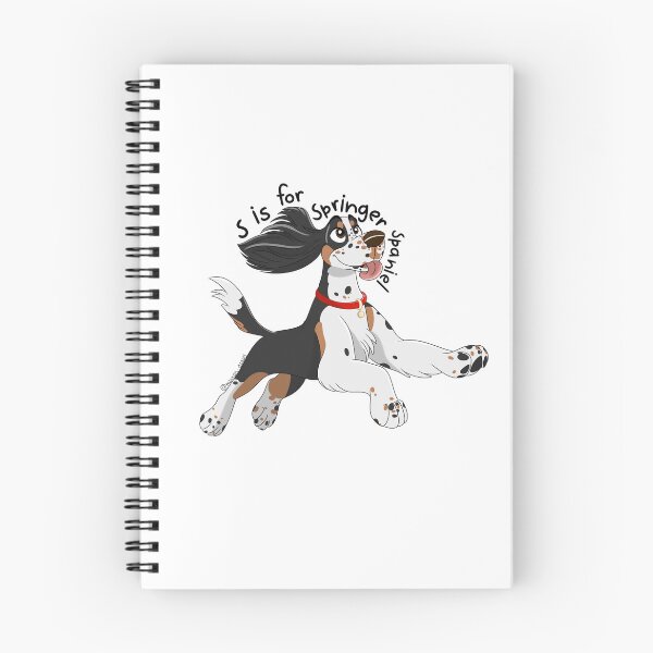 Item preview, S is for Springer Spaniel (Black, White & Tan)  designed and sold by mrixondraws.