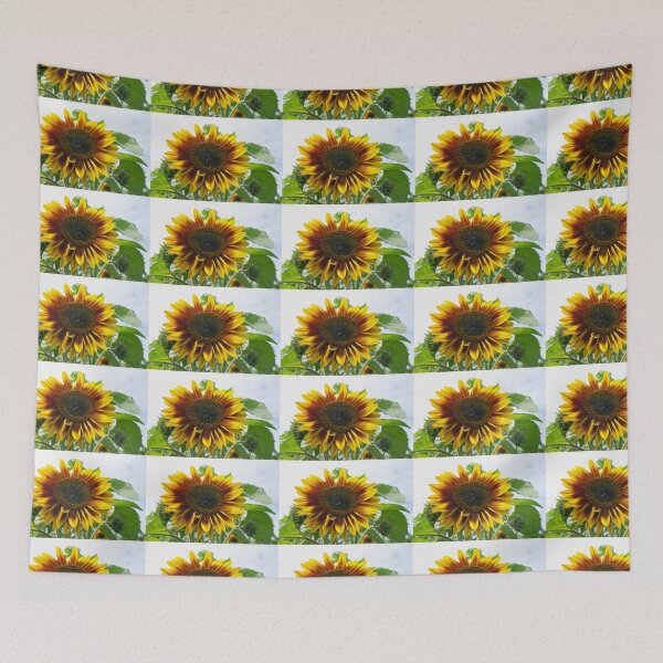 Artikelvorschau, Sonnenblumenvariante, gelb, bronzefarben, großer Blütenkopf. entworfen und verkauft von sandyprints.
