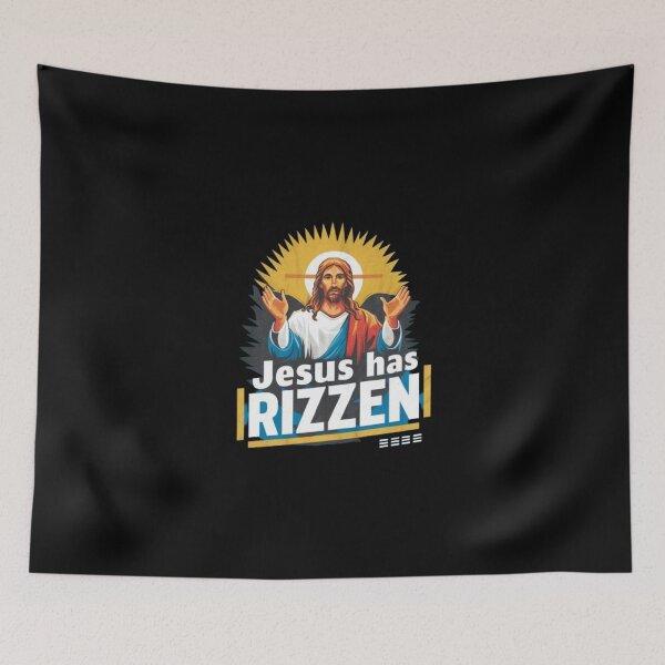 Item preview, "JESUS HAS RIZZEN  MEME  designed and sold by Obinne.