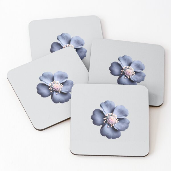 Item preview, 3 D Floral Pattern in Blue designed and sold by MargaretFasDes.