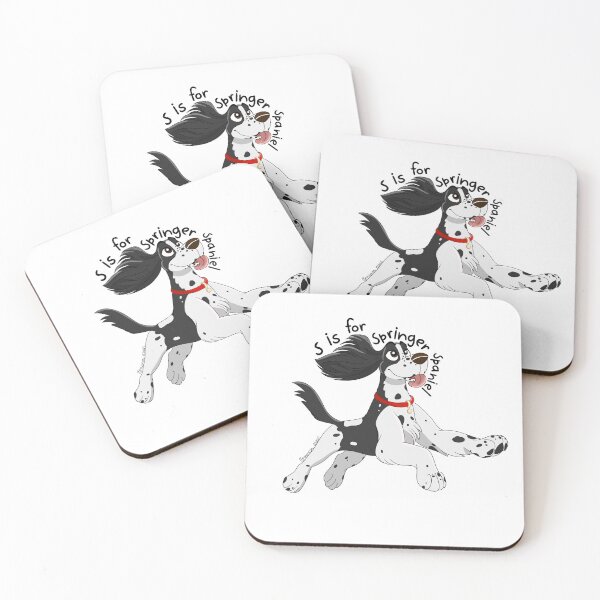 Item preview, S is for Springer Spaniel (Black & White)  designed and sold by mrixondraws.