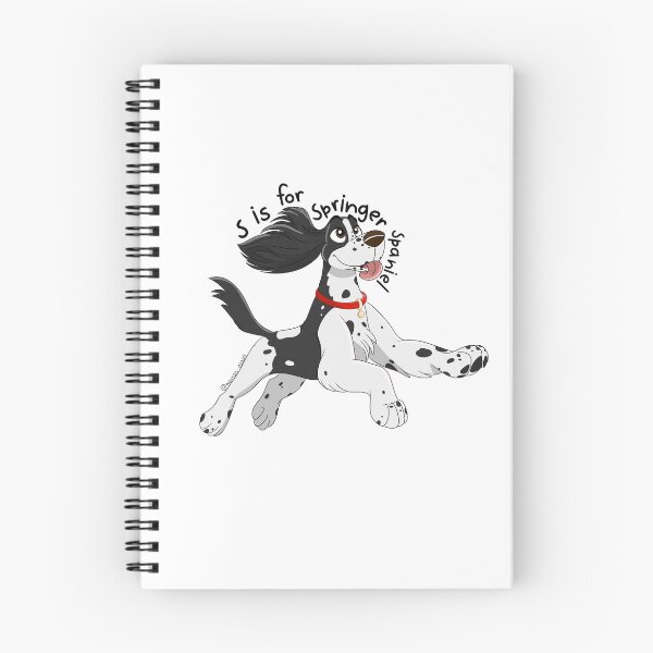 Item preview, S is for Springer Spaniel (Black & White)  designed and sold by mrixondraws.