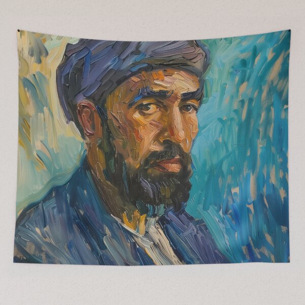 Item preview, Algerian man | Painting in the style of Vincent van Gogh designed and sold by ComicsFactory.
