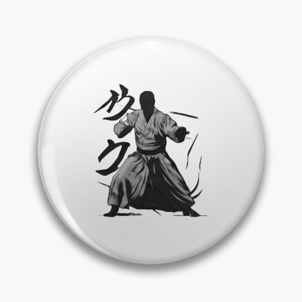 Item preview, Aikido teacher Black Minimalistic Warrior  designed and sold by Martial-Art-23.