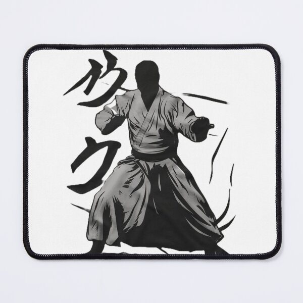 Item preview, Aikido teacher Black Minimalistic Warrior designed and sold by Martial-Art-23.