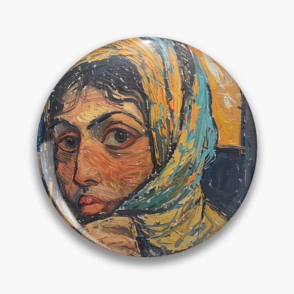 Item preview, Algerian woman | Painting in the style of Vincent van Gogh designed and sold by ComicsFactory.