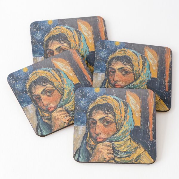 Item preview, Algerian woman | Painting in the style of Vincent van Gogh designed and sold by ComicsFactory.