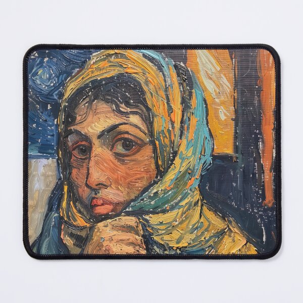 Item preview, Algerian woman | Painting in the style of Vincent van Gogh designed and sold by ComicsFactory.