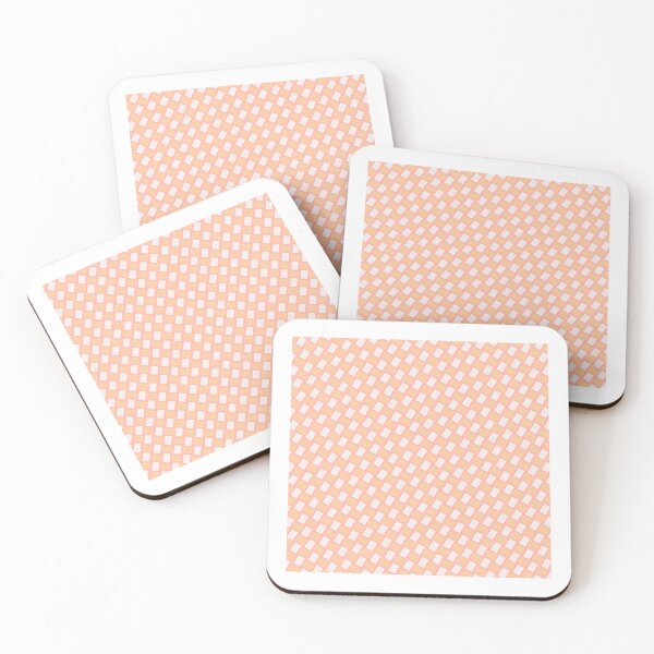 Item preview, Peach & White Weaving Line Dashes Pink Enduring Stencils designed and sold by Alchemy-A-La-G.