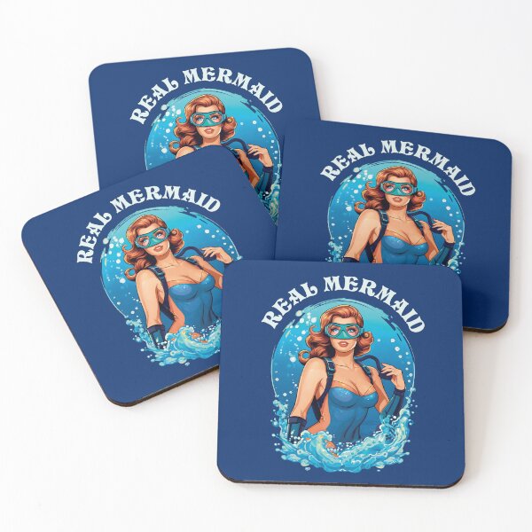 Item preview, Vintage Style Real Mermaid - Female Scuba Diver designed and sold by TMBTM.
