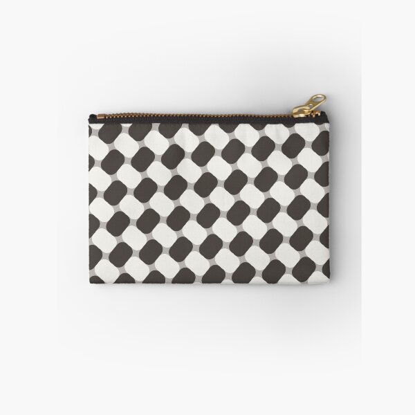 Item preview, Black & White Weaving Line Dashes Grey Enduring Stencils designed and sold by Alchemy-A-La-G.