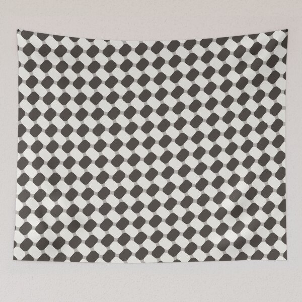 Item preview, Black & White Weaving Line Dashes Grey Enduring Stencils designed and sold by Alchemy-A-La-G.