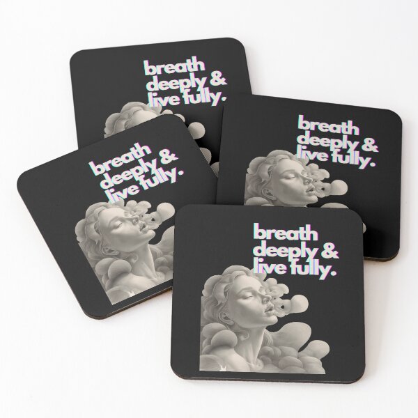Item preview, Breat deeply and live fully for fans of mindfulness designed and sold by YenViolet.