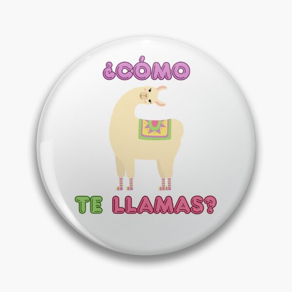 Item preview, Funny, curious llama with a question. ¿Cómo te llamas? designed and sold by Teribelle.
