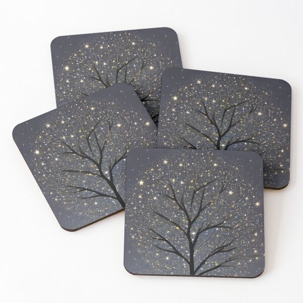 Item preview, Printed image of sparkling magical trees v2 designed and sold by JaReVa.
