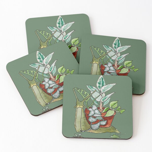 Item preview, Crazy plant snail designed and sold by mimberart.