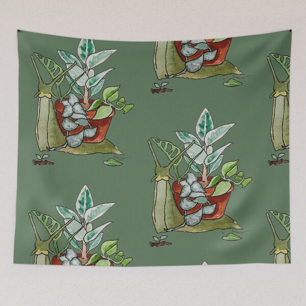 Item preview, Crazy plant snail designed and sold by mimberart.