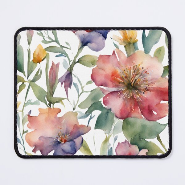 Item preview, Charming Aquarelle Flower: Soft Hues and Detailed Floral Pattern designed and sold by Blink Art Studio.