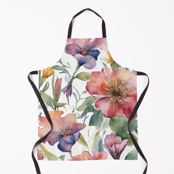Item preview, Charming Aquarelle Flower: Soft Hues and Detailed Floral Pattern designed and sold by Blink Art Studio.