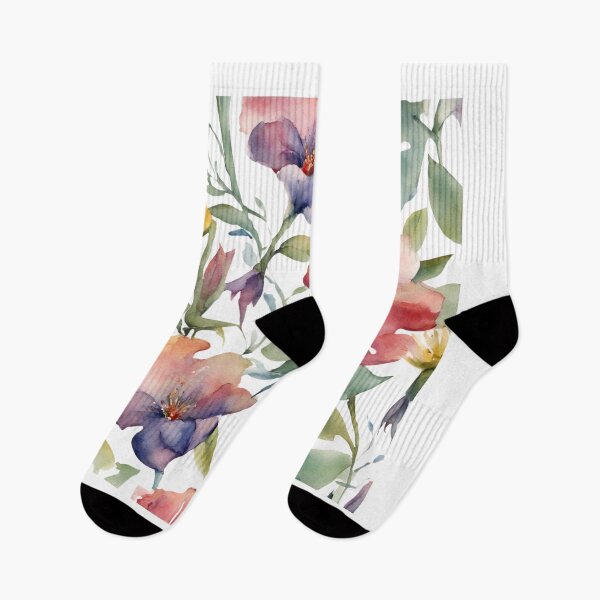 Item preview, Charming Aquarelle Flower: Soft Hues and Detailed Floral Pattern designed and sold by Blink Art Studio.