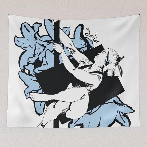 Item preview, I am a Beautiful a Pole Dancer, a anime black and white stickers designed and sold by Soratern.