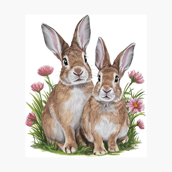Item preview, Spring rabbits designed and sold by WildernessTints.