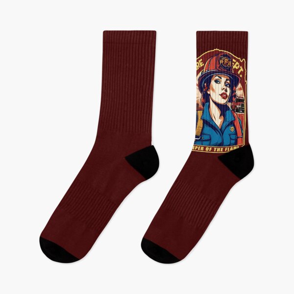 Item preview, Keeper Of The Flame | Graphic Design - Female Firefighter designed and sold by TMBTM.