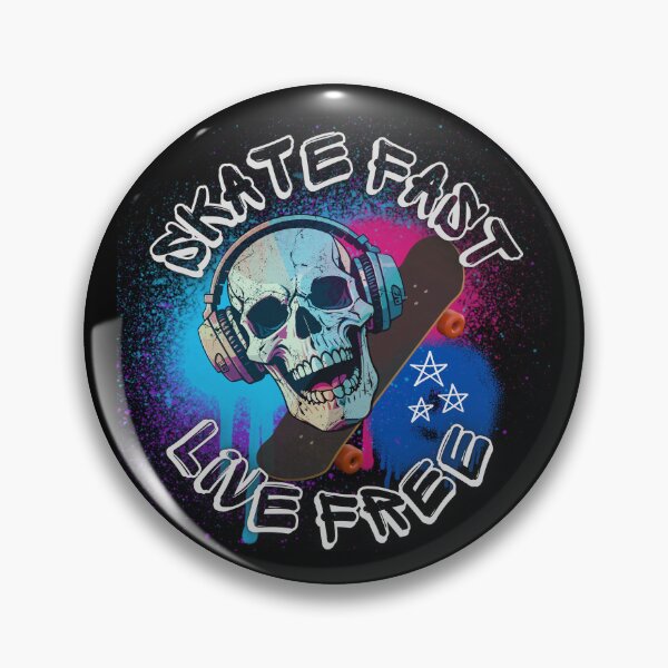 Item preview, Skateboarding Skate Fast Live Free designed and sold by FateAndStardust.