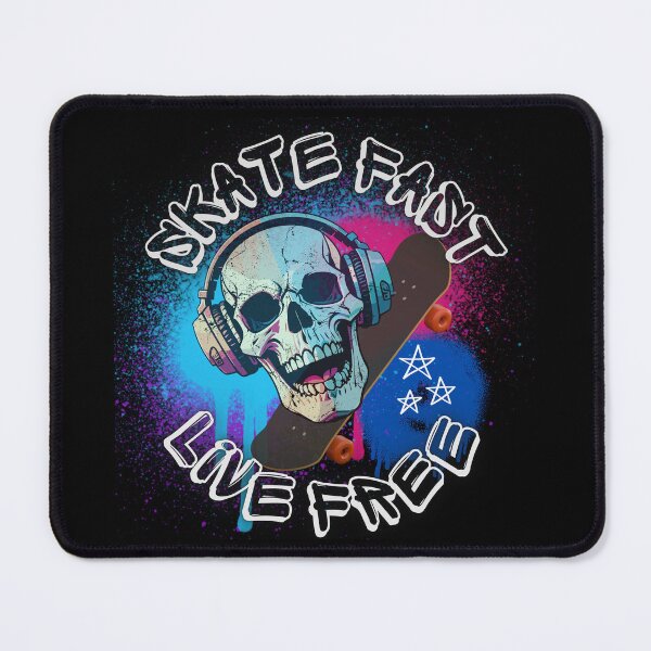 Item preview, Skateboarding Skate Fast Live Free designed and sold by FateAndStardust.