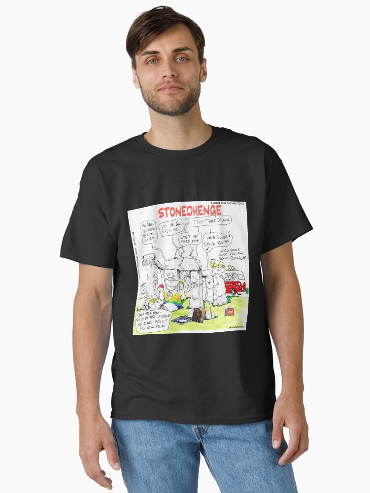 Thumbnail 1 of 7, Classic T-Shirt, Stonedhendge Vacation Spot 420 designed and sold by ltcartoons.
