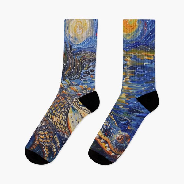 Item preview, Alligator | Painting in the style of Vincent van Gogh designed and sold by ComicsFactory.