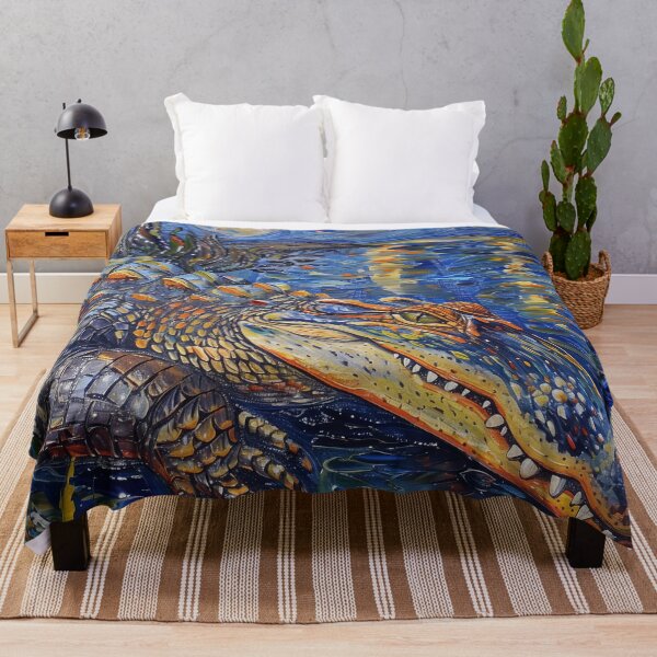 Item preview, Alligator | Painting in the style of Vincent van Gogh designed and sold by ComicsFactory.