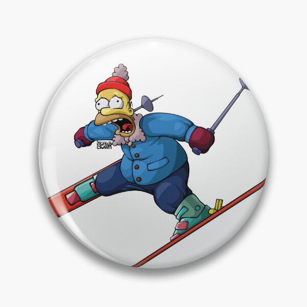 Item preview, Homer being hit by mounds of snow designed and sold by KomodoClown.