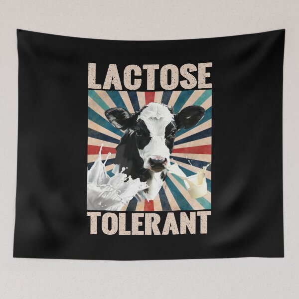 Item preview, Lactose Tolerant Funny Retro Cow Diary Lover designed and sold by stylesip.