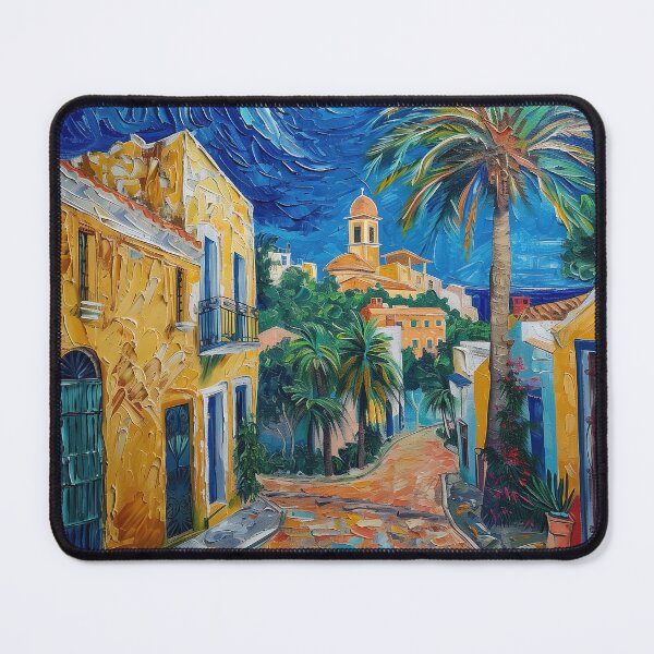 Item preview, Almería Spain | Painting in the style of Vincent van Gogh designed and sold by ComicsFactory.
