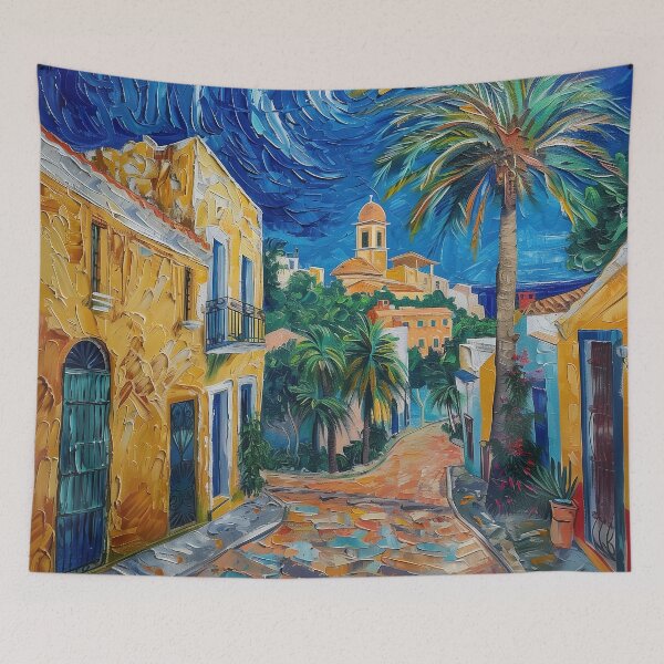 Item preview, Almería Spain | Painting in the style of Vincent van Gogh designed and sold by ComicsFactory.
