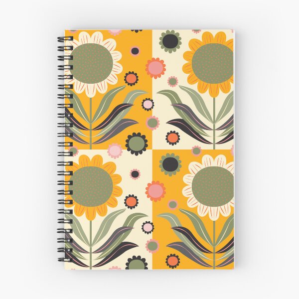 Item preview, Scandinavian Retro Flowers on yellow and white designed and sold by Anne-Leue.