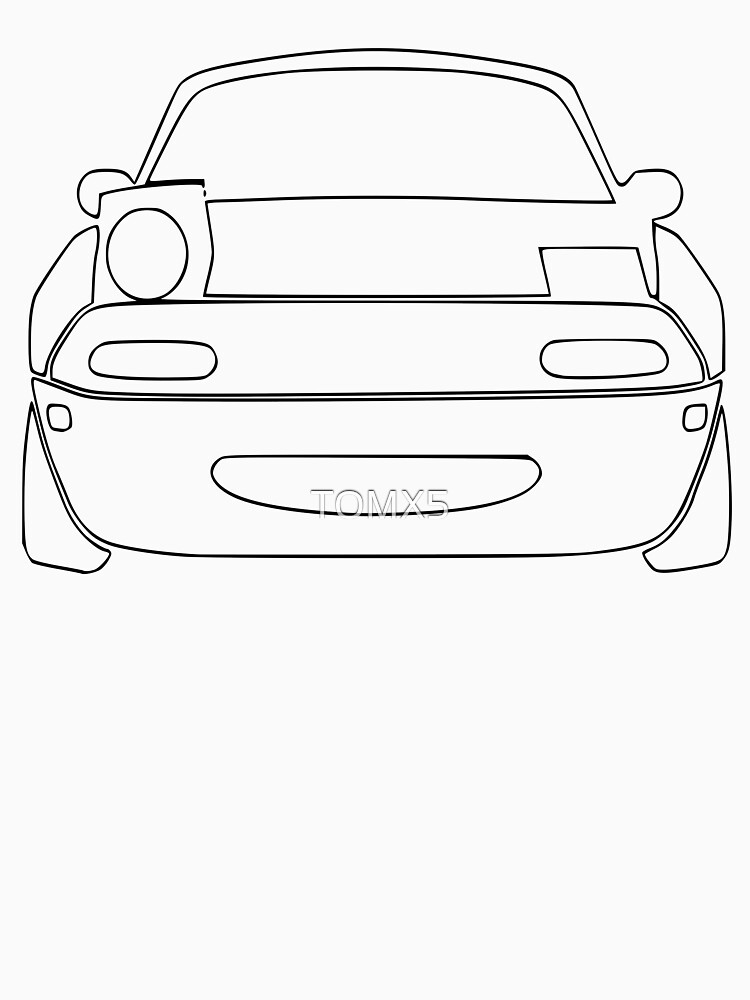 "WINKING MAZDA MX5 MK1 MIATA NA LEFT EYE" Tshirt by TOMX5 Redbubble